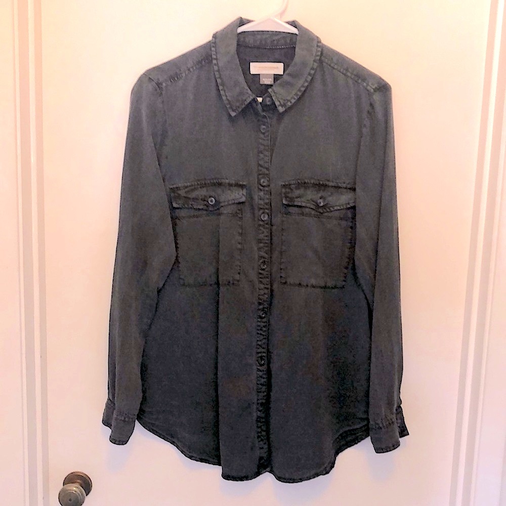 Anthropologie Pilcro chambray button down